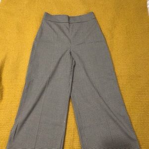 Zara Houndstooth High-Waisted Wide Leg Pants 👖